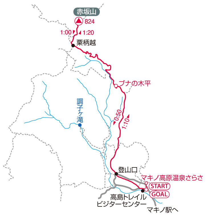 赤坂山マップ